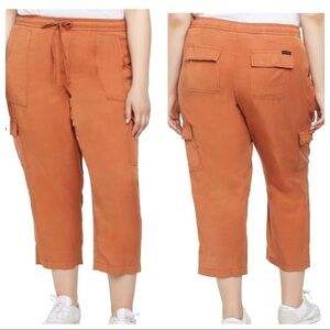 Sanctuary Discoverer orange pull-on cargo pants 3x